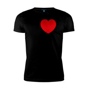 Мужская футболка премиум с принтом Я люблю двутавр в Белгороде, 92% хлопок, 8% лайкра | приталенный силуэт, круглый вырез ворота, длина до линии бедра, короткий рукав | i love | для студентов | математика | сердце | студенческие | я люблю