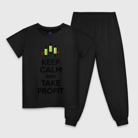 Детская пижама хлопок с принтом Keep calm andTake profit. в Белгороде, 100% хлопок |  брюки и футболка прямого кроя, без карманов, на брюках мягкая резинка на поясе и по низу штанин
 | keep calm | take profit | делайте прибыль | прибыль | сохраняйте спокойствие