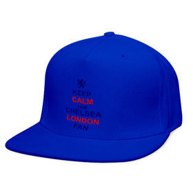 Кепка снепбек с прямым козырьком с принтом keep calm I am Chelsea London fan в Белгороде, хлопок 100% |  | лондон