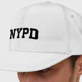 Кепка снепбек с прямым козырьком с принтом NYPD в Белгороде, хлопок 100% |  | new york | силовые структуры