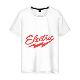 Мужская футболка хлопок с принтом Electric Ray в Белгороде, 100% хлопок | прямой крой, круглый вырез горловины, длина до линии бедер, слегка спущенное плечо. | 