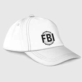 Бейсболка с принтом FBI LOGO в Белгороде, 100% хлопок | классический козырек, металлическая застежка-регулятор размера | fbi | federal bureau of investigation | америка | спецслужбы | сша | фбр | федеральное бюро расследований