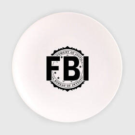 Тарелка с принтом FBI LOGO в Белгороде, фарфор | диаметр - 210 мм
диаметр для нанесения принта - 120 мм | fbi | federal bureau of investigation | америка | спецслужбы | сша | фбр | федеральное бюро расследований