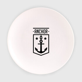 Тарелка с принтом Anchor Shield в Белгороде, фарфор | диаметр - 210 мм
диаметр для нанесения принта - 120 мм | anchor shield | анкор | море | морская тема | моряк | якорь | яхтклуб