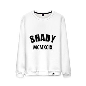 Мужской свитшот хлопок с принтом Shady MCMXCIX в Белгороде, 100% хлопок |  | Тематика изображения на принте: хип хоп