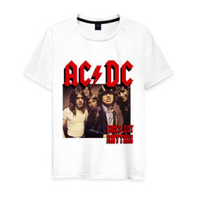 Мужская футболка хлопок с принтом Girls got the rhythm в Белгороде, 100% хлопок | прямой крой, круглый вырез горловины, длина до линии бедер, слегка спущенное плечо. | acdc | rock | блюз рок | рок | рок группа | рок н ролл | хард рок | эйсидиси