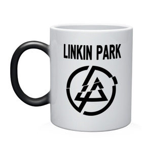 Кружка хамелеон с принтом Linkin Park в Белгороде, керамика | меняет цвет при нагревании, емкость 330 мл | linkin park | rock | альтернативный метал | альтернативный рок | линкин парк | ню метал | рок | рэпкор | электроник рок