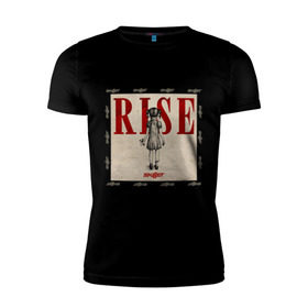 Мужская футболка премиум с принтом Rise skillet в Белгороде, 92% хлопок, 8% лайкра | приталенный силуэт, круглый вырез ворота, длина до линии бедра, короткий рукав | rise | skillet | toplanding | альтернативный рок | лого | логотип | рок | рок группа | рок группы | симфонический рок | христианский рок