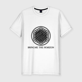 Мужская футболка премиум с принтом Bring me the horizon в Белгороде, 92% хлопок, 8% лайкра | приталенный силуэт, круглый вырез ворота, длина до линии бедра, короткий рукав | bmth | bring me the horizon | hardcore | kubana 2014 | rock | дэткор | музыка | рок | рок группы