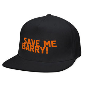 Кепка снепбек с прямым козырьком с принтом Save me, Barry! в Белгороде, хлопок 100% |  | misfits