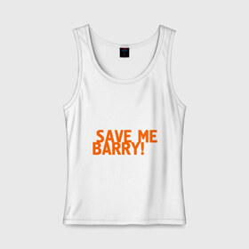 Женская майка хлопок с принтом Save me, Barry! в Белгороде, 95% хлопок, 5% эластан |  | misfits