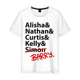 Мужская футболка хлопок с принтом Alisha&Natan&Curtis в Белгороде, 100% хлопок | прямой крой, круглый вырез горловины, длина до линии бедер, слегка спущенное плечо. | misfits