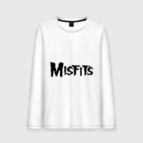 Мужской лонгслив хлопок с принтом Misfits logo в Белгороде, 100% хлопок |  | misfits