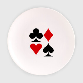 Тарелка с принтом Масти карт в Белгороде, фарфор | диаметр - 210 мм
диаметр для нанесения принта - 120 мм | poker | игра | игры | карточная игра | карты | масти карт | покер