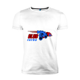 Мужская футболка премиум с принтом Club turbo в Белгороде, 92% хлопок, 8% лайкра | приталенный силуэт, круглый вырез ворота, длина до линии бедра, короткий рукав | автомобильные | автотюнинг | клуб турбо | машина | тачка