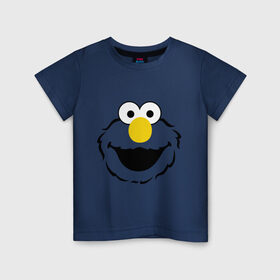 Детская футболка хлопок с принтом Sesame Street Elmo Big Smile в Белгороде, 100% хлопок | круглый вырез горловины, полуприлегающий силуэт, длина до линии бедер | cookie monster | elmo | sesame street | улица сезам
