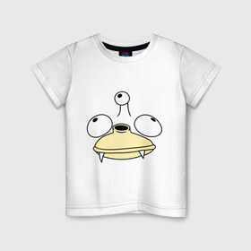 Детская футболка хлопок с принтом Мозгожерка в Белгороде, 100% хлопок | круглый вырез горловины, полуприлегающий силуэт, длина до линии бедер | мозги | мозгожерка | монстр | прикол