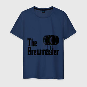 Мужская футболка хлопок с принтом The brewmaster (пивовар) в Белгороде, 100% хлопок | прямой крой, круглый вырез горловины, длина до линии бедер, слегка спущенное плечо. | крестный отец | парордия | прикол