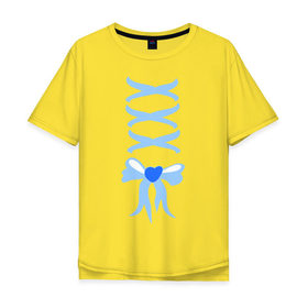 Мужская футболка хлопок Oversize с принтом Карсет в Белгороде, 100% хлопок | свободный крой, круглый ворот, “спинка” длиннее передней части | Тематика изображения на принте: 