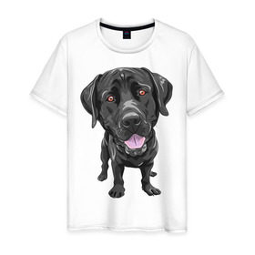 Мужская футболка хлопок с принтом Обожаю собак в Белгороде, 100% хлопок | прямой крой, круглый вырез горловины, длина до линии бедер, слегка спущенное плечо. | Тематика изображения на принте: люблю собак | обожаю собак | пес | песик | псина | собака | собачка