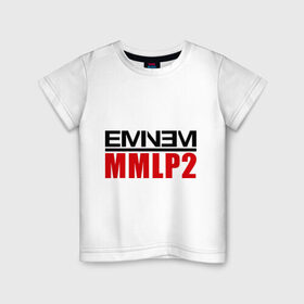 Детская футболка хлопок с принтом Eminem MMLP2 в Белгороде, 100% хлопок | круглый вырез горловины, полуприлегающий силуэт, длина до линии бедер | eminem   survival | eminem mmlp2 | gangsta | gansta | hip | hip hop | hop | rap | survival выживание | еп | рэп | рэпчина | хип | хип хоп | хоп | эминем