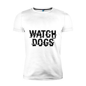 Мужская футболка премиум с принтом Watch Dogs в Белгороде, 92% хлопок, 8% лайкра | приталенный силуэт, круглый вырез ворота, длина до линии бедра, короткий рукав | watch dogs | сторожевые псы