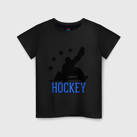 Детская футболка хлопок с принтом Hockey (Хоккей) в Белгороде, 100% хлопок | круглый вырез горловины, полуприлегающий силуэт, длина до линии бедер | glow | hockey | hockey glow | russian hockey | болельщик | болельщикам | русский хоккей | светится в темноте | светятся | светящиеся | спорт | спортсмен | фанат | фанатам | хоккеист | хоккей