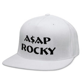 Кепка снепбек с прямым козырьком с принтом Asap Rocky в Белгороде, хлопок 100% |  | asap | asap rocky | rap | rocky