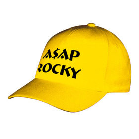 Бейсболка с принтом Asap Rocky в Белгороде, 100% хлопок | классический козырек, металлическая застежка-регулятор размера | asap | asap rocky | rap | rocky