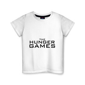 Детская футболка хлопок с принтом The hunger games в Белгороде, 100% хлопок | круглый вырез горловины, полуприлегающий силуэт, длина до линии бедер | the hunger games | голодные игры | и вспыхнет пламя | кино | фильм