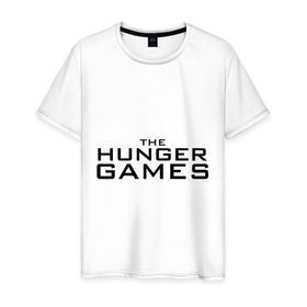 Мужская футболка хлопок с принтом The hunger games в Белгороде, 100% хлопок | прямой крой, круглый вырез горловины, длина до линии бедер, слегка спущенное плечо. | the hunger games | голодные игры | и вспыхнет пламя | кино | фильм