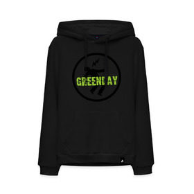 Мужская толстовка хлопок с принтом Green Day Circle в Белгороде, френч-терри, мягкий теплый начес внутри (100% хлопок) | карман-кенгуру, эластичные манжеты и нижняя кромка, капюшон с подкладом и шнурком | green day circle | зеленый день | музыка | рок