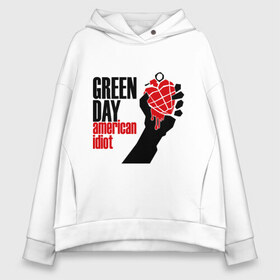 Женское худи Oversize хлопок с принтом Green day American idiot (1) в Белгороде, френч-терри — 70% хлопок, 30% полиэстер. Мягкий теплый начес внутри —100% хлопок | боковые карманы, эластичные манжеты и нижняя кромка, капюшон на магнитной кнопке | green day | green day граната | green day. american idiot | heavy metal | metal | rock | trash metal | альтернатива | граната | грин дэй | квартет | метал | рок | рок группа | рок группы | трэш метал | хеви метал