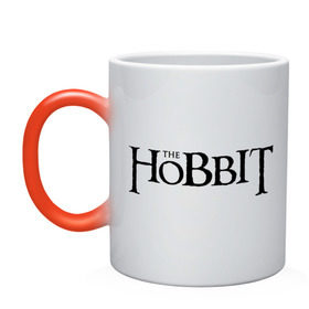 Кружка хамелеон с принтом The Hobbit logo в Белгороде, керамика | меняет цвет при нагревании, емкость 330 мл | the hobbit | the hobbit: the desolation of smaug | джон толкин | толкин | хоббит | хоббит 2013 | хоббит пустошь смауга
