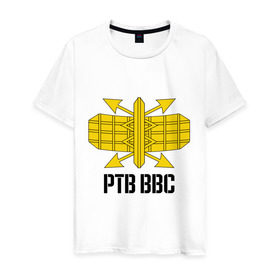 Мужская футболка хлопок с принтом РТВ в Белгороде, 100% хлопок | прямой крой, круглый вырез горловины, длина до линии бедер, слегка спущенное плечо. | армейские | армия | война | ртв | силовые структуры