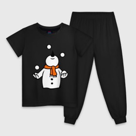Детская пижама хлопок с принтом Снеговик играет в снежки. в Белгороде, 100% хлопок |  брюки и футболка прямого кроя, без карманов, на брюках мягкая резинка на поясе и по низу штанин
 | новый год | новый год 2014 | подарки | снег | снеговик | снеговик играет в снежки | снежки