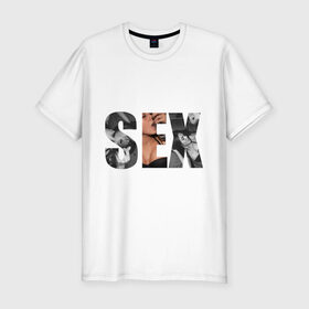 Мужская футболка премиум с принтом Sex girl в Белгороде, 92% хлопок, 8% лайкра | приталенный силуэт, круглый вырез ворота, длина до линии бедра, короткий рукав | девушки | любовь | развлечения | удовольствия