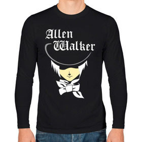 Мужской лонгслив хлопок с принтом Allen Walker в Белгороде, 100% хлопок |  | allen | allen walker | walker | кино | мультфильмы и тв | цилиндр