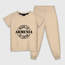 Детская пижама хлопок с принтом Made in Armenia (сделано в Армении) в Белгороде, 100% хлопок |  брюки и футболка прямого кроя, без карманов, на брюках мягкая резинка на поясе и по низу штанин
 | made in armenia | армения | сделано в армении | туристические