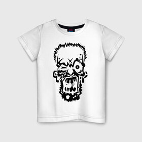 Детская футболка хлопок с принтом Зомбарь в Белгороде, 100% хлопок | круглый вырез горловины, полуприлегающий силуэт, длина до линии бедер | зомби