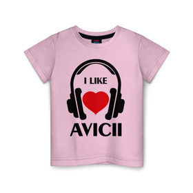 Детская футболка хлопок с принтом Мне нравится Avicii в Белгороде, 100% хлопок | круглый вырез горловины, полуприлегающий силуэт, длина до линии бедер | Тематика изображения на принте: dj | rnb | клубная музыка | клубные | мне | мне нравится | мне нравится avicii | музыка