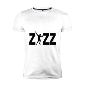 Мужская футболка премиум с принтом Zyzz в Белгороде, 92% хлопок, 8% лайкра | приталенный силуэт, круглый вырез ворота, длина до линии бедра, короткий рукав | zyzz | силовой спорт | спорт