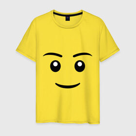 Мужская футболка хлопок с принтом Игрушечный человечек в Белгороде, 100% хлопок | прямой крой, круглый вырез горловины, длина до линии бедер, слегка спущенное плечо. | игрушечный человечек | позитив и смайлы | прикольные картинки