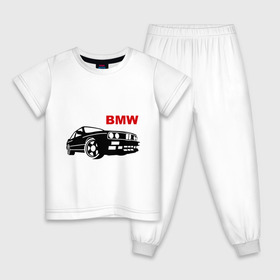 Детская пижама хлопок с принтом bmw в Белгороде, 100% хлопок |  брюки и футболка прямого кроя, без карманов, на брюках мягкая резинка на поясе и по низу штанин
 | 