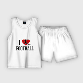 Детская пижама с шортами хлопок с принтом Я люблю футбол в Белгороде,  |  | football | футболерывкашники | футболист | я люблю футбол