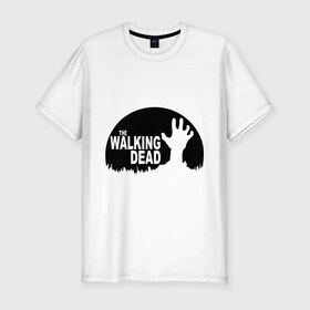 Мужская футболка премиум с принтом The Walking Dead в Белгороде, 92% хлопок, 8% лайкра | приталенный силуэт, круглый вырез ворота, длина до линии бедра, короткий рукав | the walking dead | монстры | сериалы | ходячие мертвецы