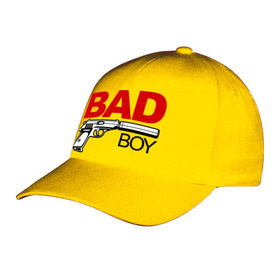 Бейсболка с принтом Bad boy (плохой парень) в Белгороде, 100% хлопок | классический козырек, металлическая застежка-регулятор размера | bad boy