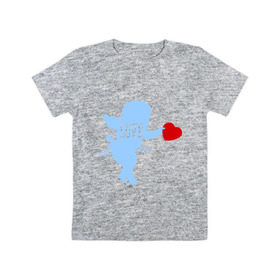 Детская футболка хлопок с принтом All you need is love в Белгороде, 100% хлопок | круглый вырез горловины, полуприлегающий силуэт, длина до линии бедер | Тематика изображения на принте: 