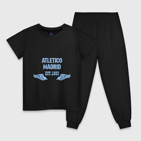 Детская пижама хлопок с принтом Atletico Madrid (Атлетико Мадрид) в Белгороде, 100% хлопок |  брюки и футболка прямого кроя, без карманов, на брюках мягкая резинка на поясе и по низу штанин
 | atletico madrid | атлетико мадрид | спорт | футбол