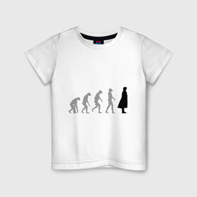 Детская футболка хлопок с принтом Sherlock evolution в Белгороде, 100% хлопок | круглый вырез горловины, полуприлегающий силуэт, длина до линии бедер | sherlock evolution | кино | мультфильмы и тв 
 шерлок холмс | сыщик | холмс